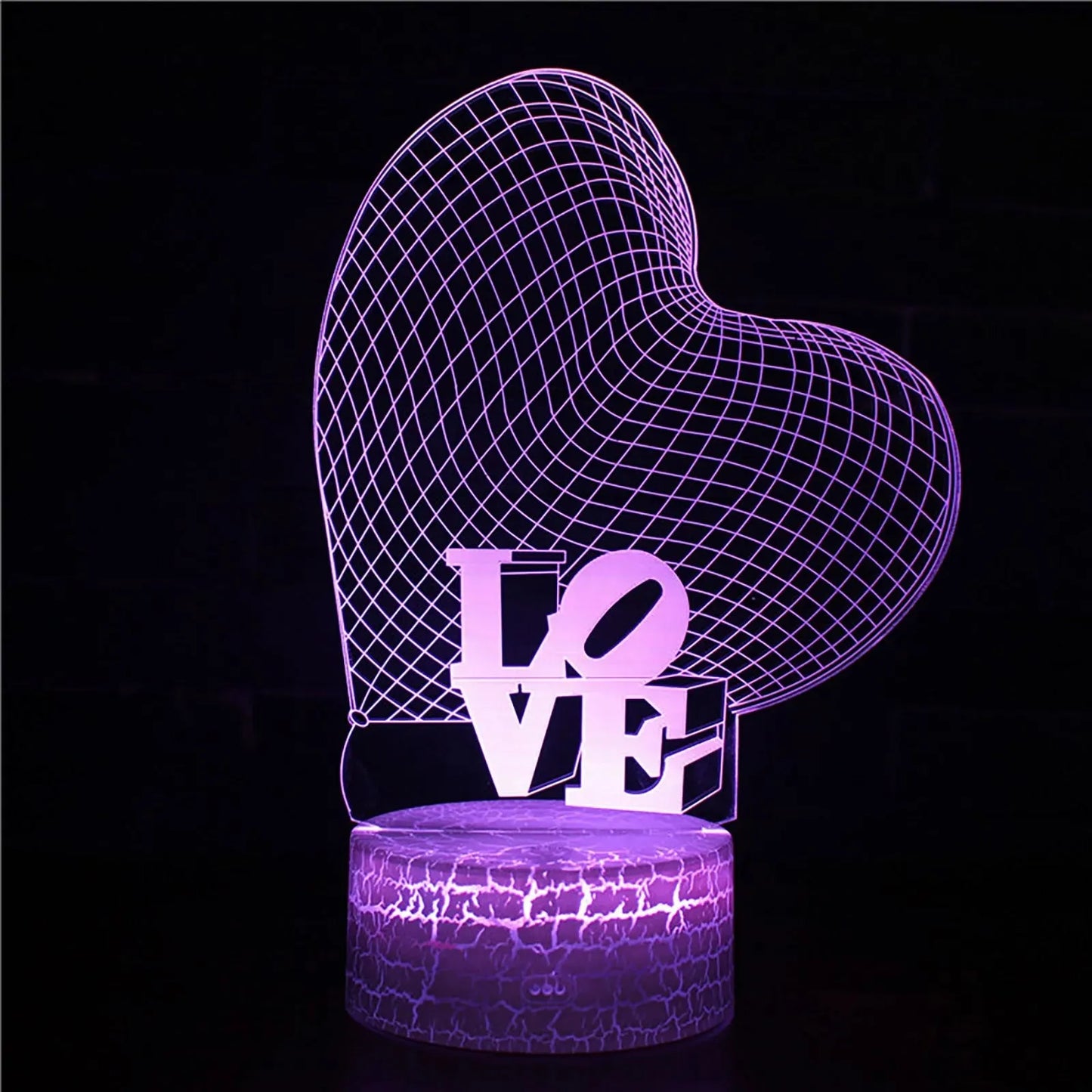 I LOVE YOU Sweet Lover Heart Balloon 3D LED USB Lamp Romantic Decorative Colorful Night Light Girlfriend Gift Mothers Day, Lamp, sumet.shop