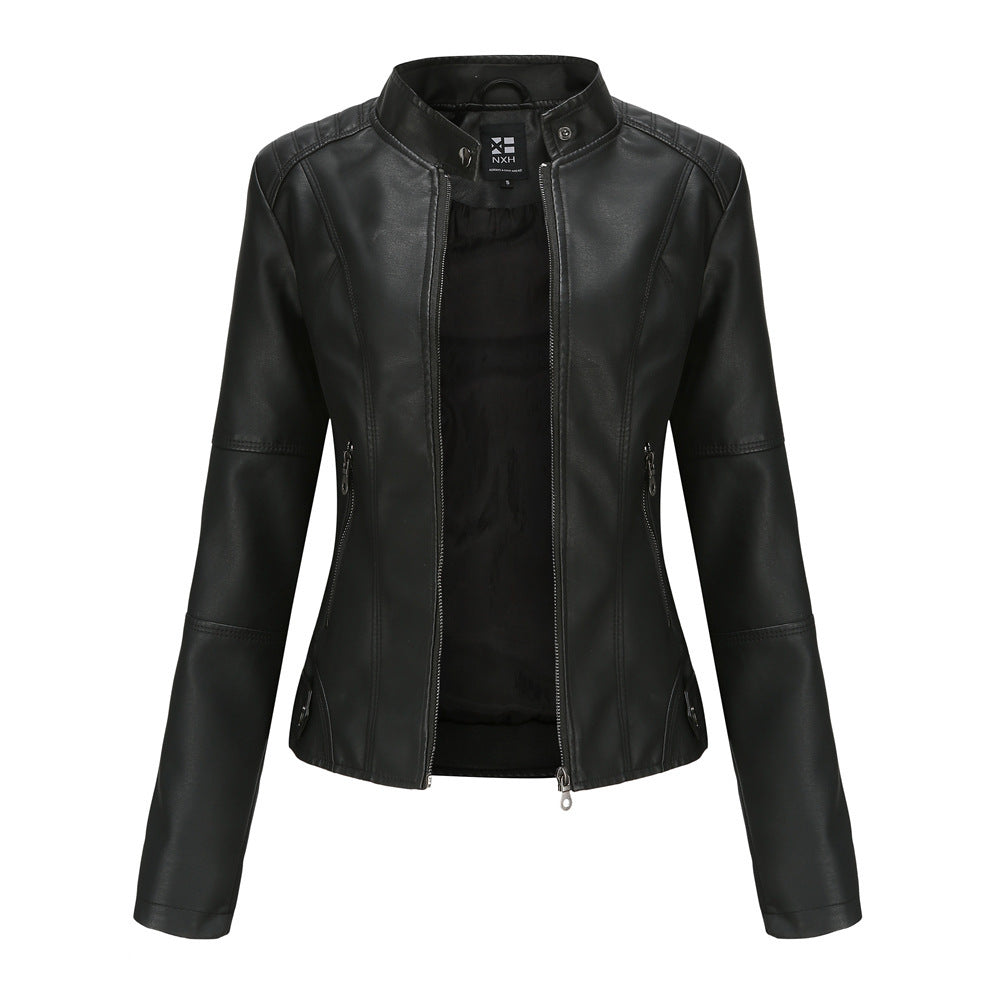 European And American Women's Leather Jackets - sumet.shop