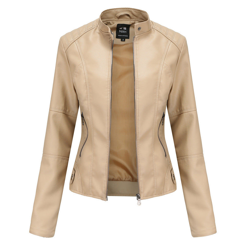 European And American Women's Leather Jackets - sumet.shop