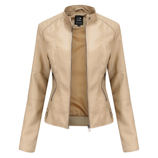 European And American Women's Leather Jackets - sumet.shop