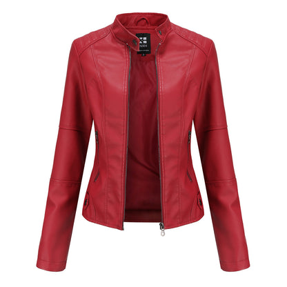 European And American Women's Leather Jackets - sumet.shop