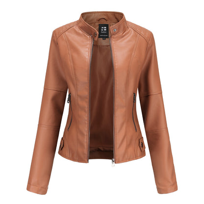 European And American Women's Leather Jackets - sumet.shop