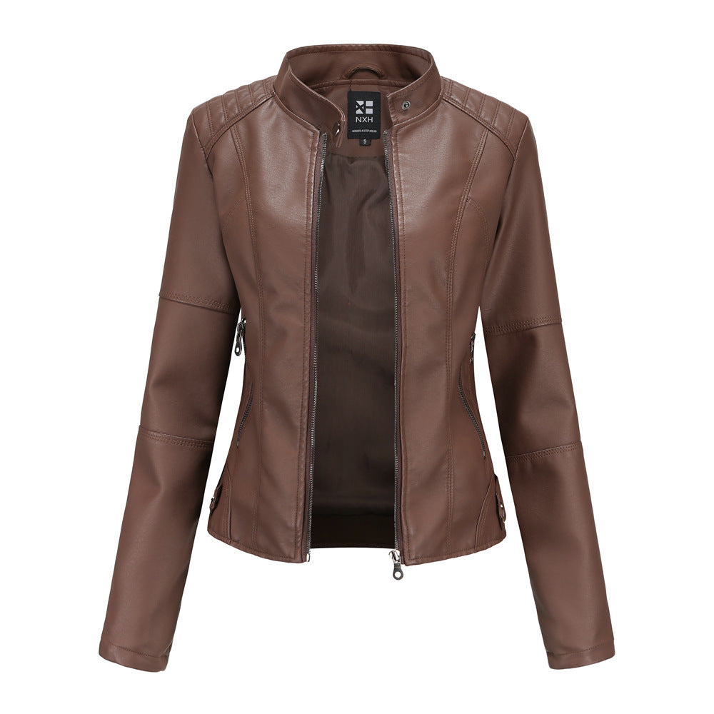 European And American Women's Leather Jackets - sumet.shop