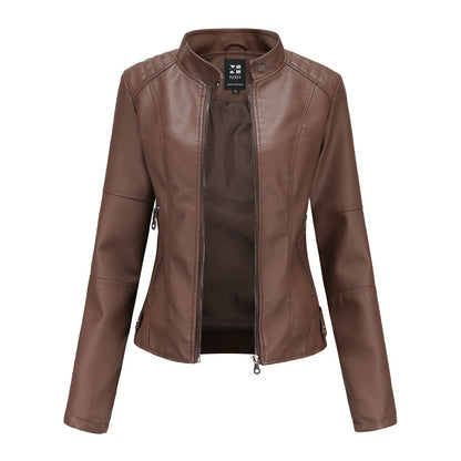 European And American Women's Leather Jackets - sumet.shop