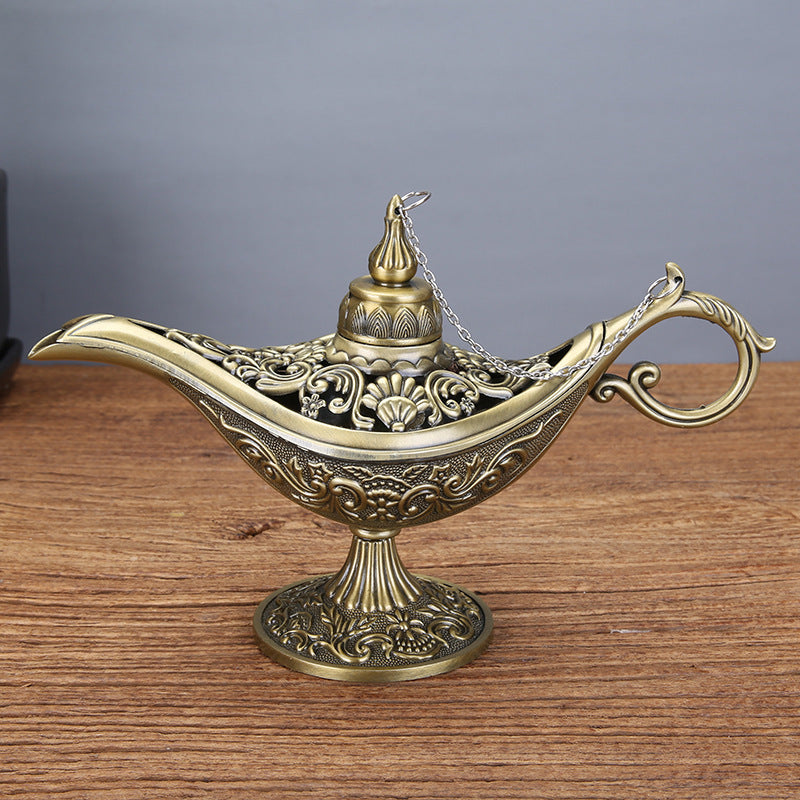 Zinc Alloy Magic Lamp Fairy Tale Magic Lamps Home Decoration Metal Crafts