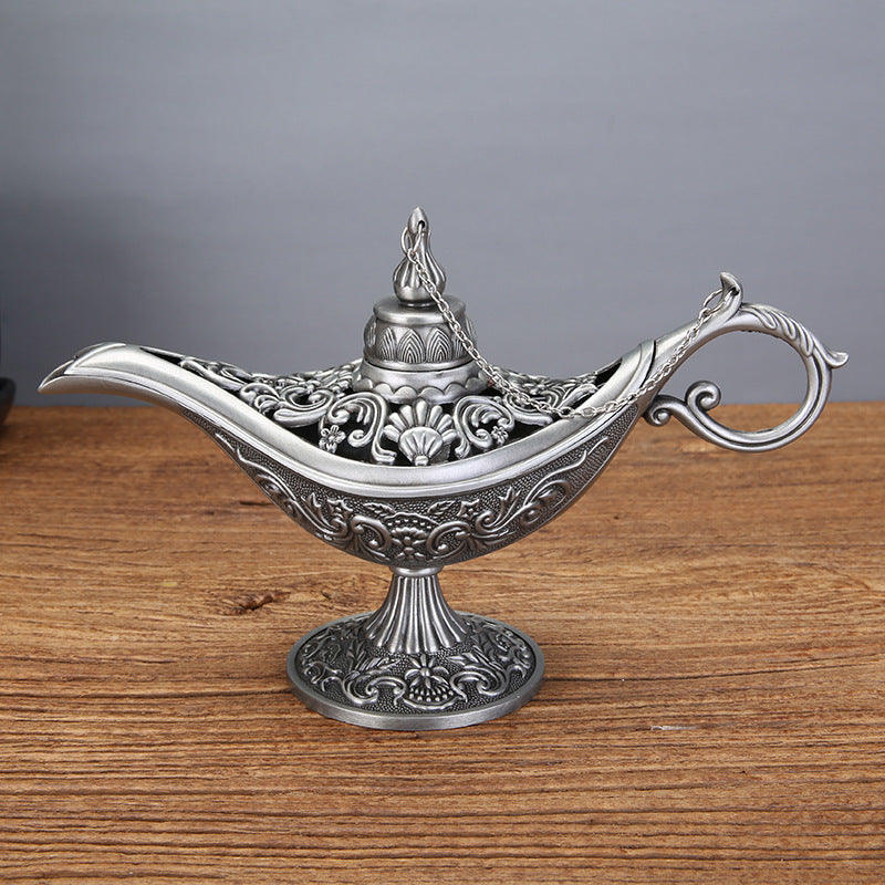 Zinc Alloy Magic Lamp Fairy Tale Magic Lamps Home Decoration Metal Crafts