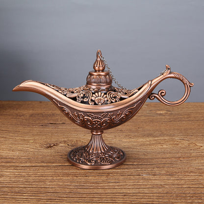 Zinc Alloy Magic Lamp Fairy Tale Magic Lamps Home Decoration Metal Crafts