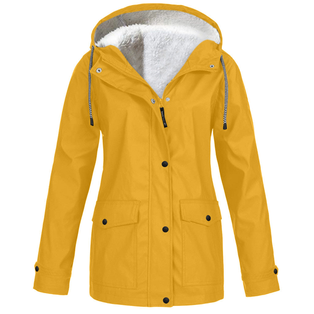 Hooded Coat Winter Outwear Fleece Jacket Outdoor Mountaineering Hooded Coat Winter Outwear