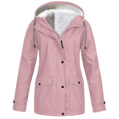 Hooded Coat Winter Outwear Fleece Jacket Outdoor Mountaineering Hooded Coat Winter Outwear