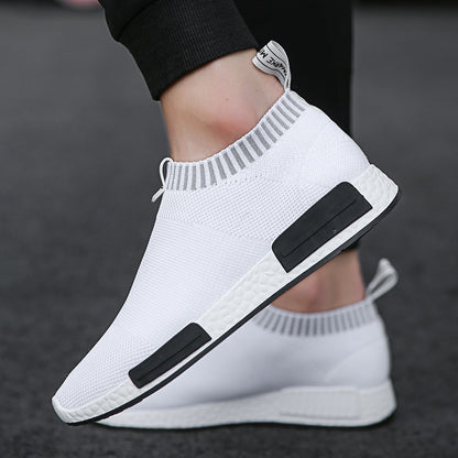 Mesh Men's Shoes Flying Knit Sports Casual Shoes Korean Student Mesh Men's Shoes