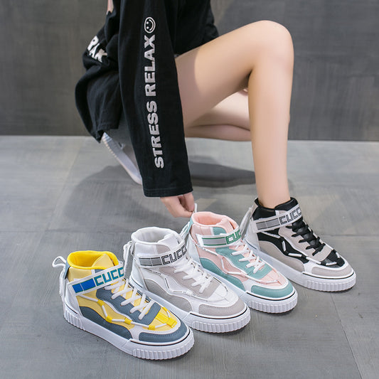 Casual Sneakers Fashion Ladies High Top Casual Sneakers