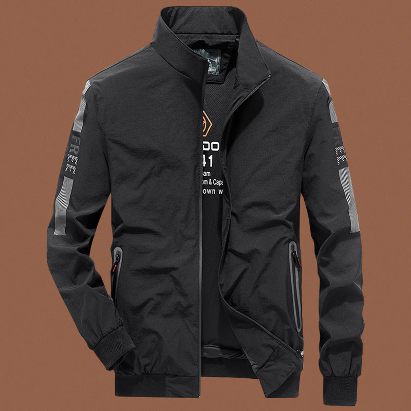 Collar Jacket Stretch Casual Outdoor Sports Stand-Up