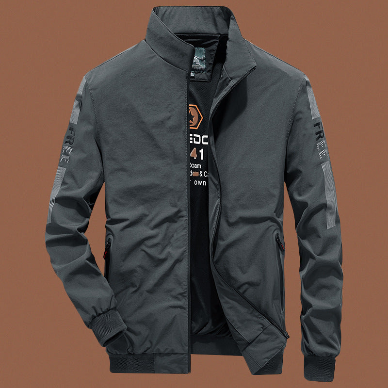 Collar Jacket Stretch Casual Outdoor Sports Stand-Up