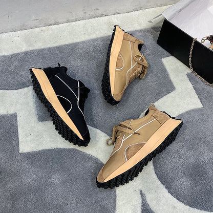 Lightweight Casual Shoes Retro Low-heel Daddy Shoes Student Casual Shoes