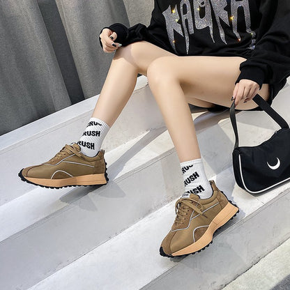 Lightweight Casual Shoes Retro Low-heel Daddy Shoes Student Casual Shoes