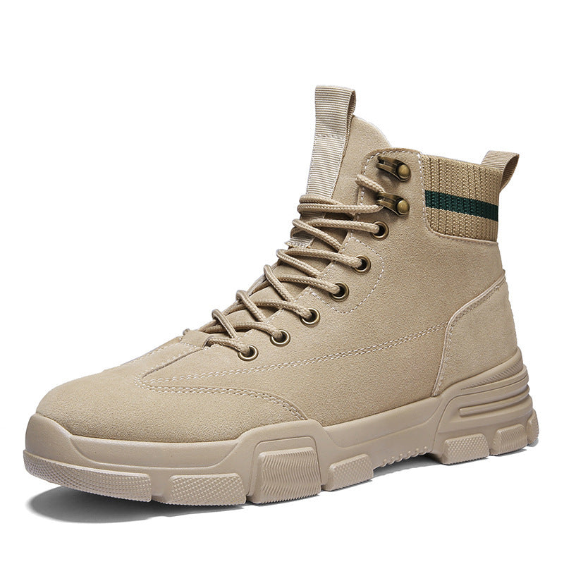 Men's high top work clothes men's shoes