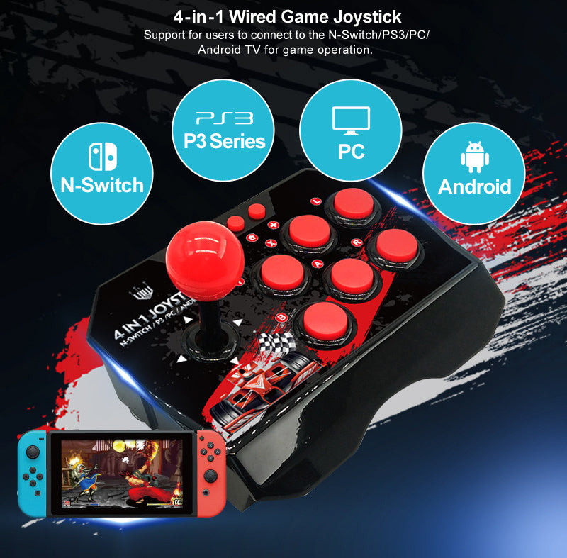 Switch Handle 4 In 1 Wired Game Handle Accessories