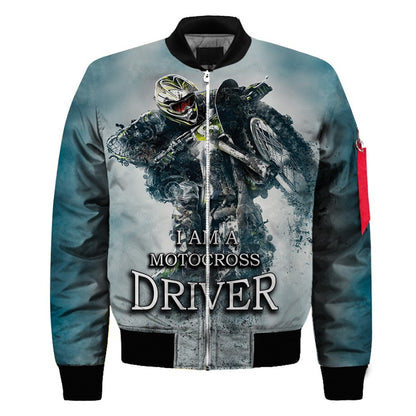 European And American Code Cross-Border Men's 3D Digital Color Printing Flight Jacket, Motorcycle Flight Suit One Drop Delivery - sumet.shop