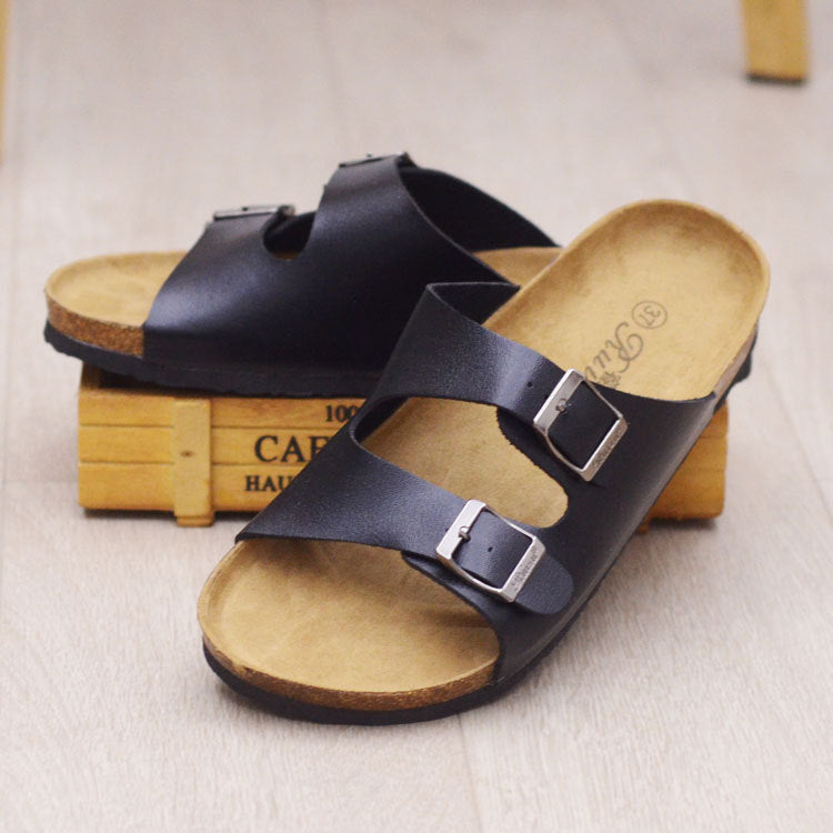 Slippers Beach Shoes  Summer Beach Shoes Leisure Cork Couple Sandals And Slippers