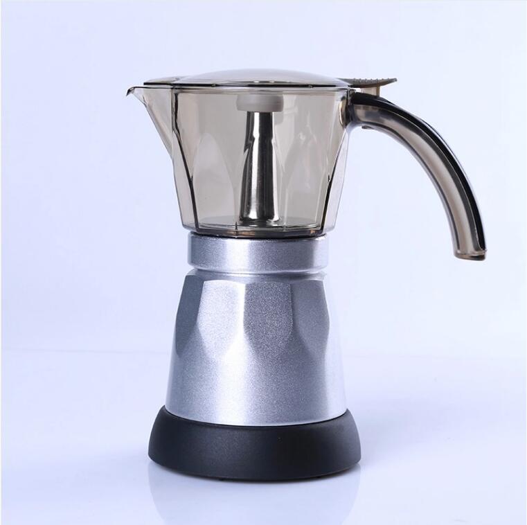 Electrique Moka Pot  480W 220V Expresso Italien Moka Cafetiere Percolateurs Electrique Moka Pot Ue Plug Portable Electrique Cafetiere