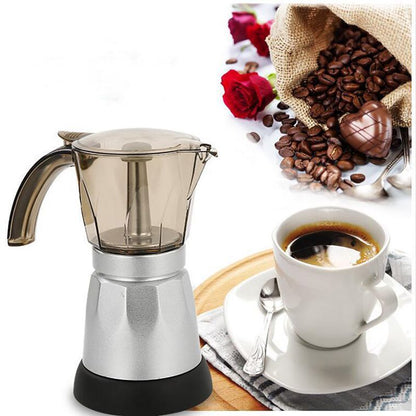 Electrique Moka Pot  480W 220V Expresso Italien Moka Cafetiere Percolateurs Electrique Moka Pot Ue Plug Portable Electrique Cafetiere