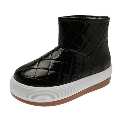 Waterproof Cotton Shoes Fashion Winter Plus Velvet Warm Waterproof Cotton Shoes