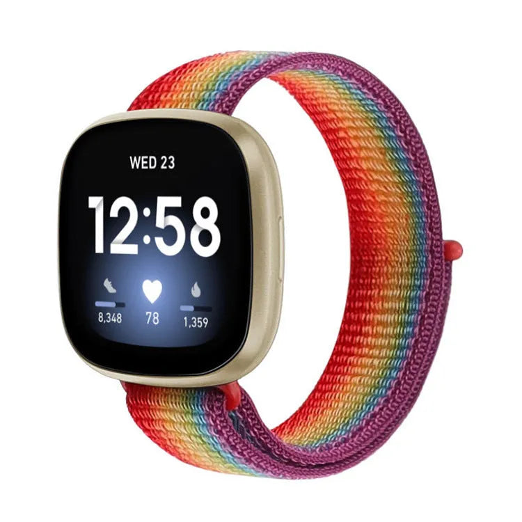 Wristband Velcro  Ban  Nylon Loop Strap Nylon Braided Wristband Velcro Single Loop