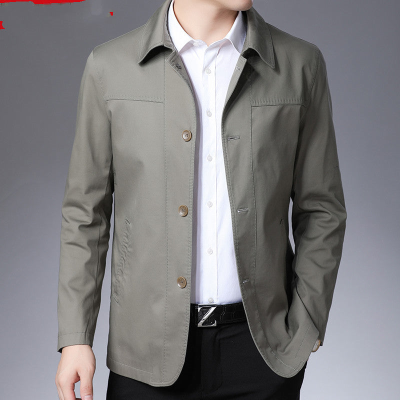 Men's Jacket Middle-aged Windbreaker Jacket