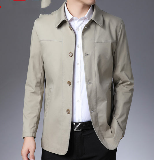 Men's Jacket Middle-aged Windbreaker Jacket