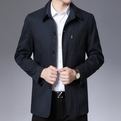 Men's Jacket Middle-aged Windbreaker Jacket