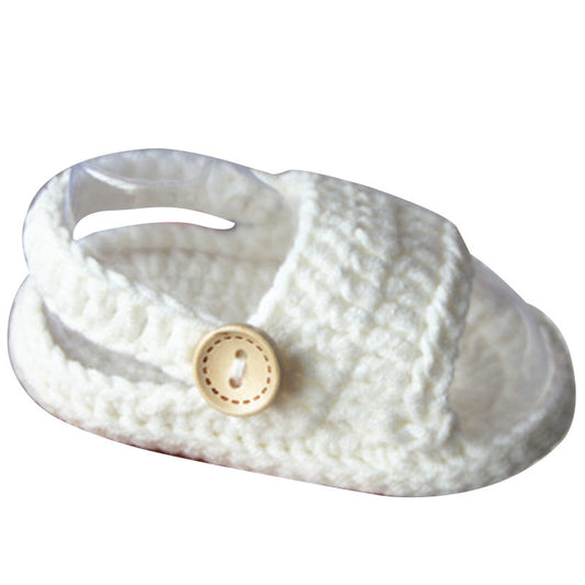 Pure White Baby Soft Sole Sandals