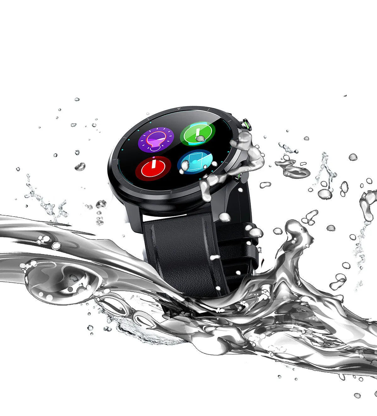 multi-function heart rate smart watch Full circle full touch high-definition IPS color screen multi-function heart rate smartwatch