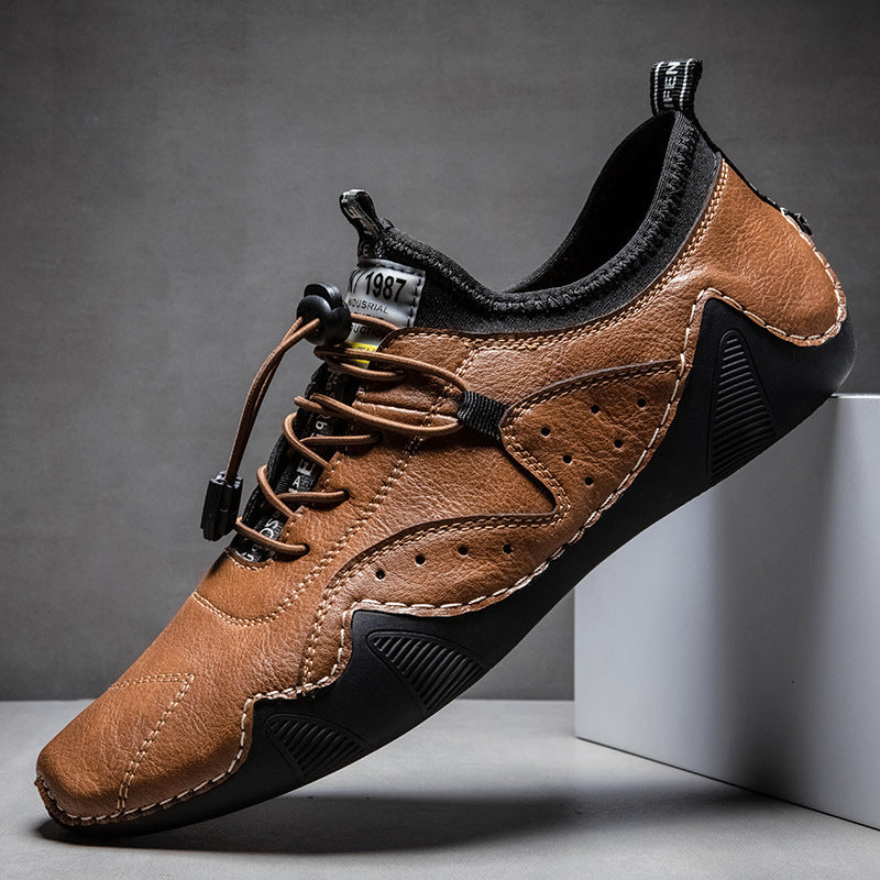 Breathable Leather Shoes Versatile Fashion Men's Casual Leather Shoes