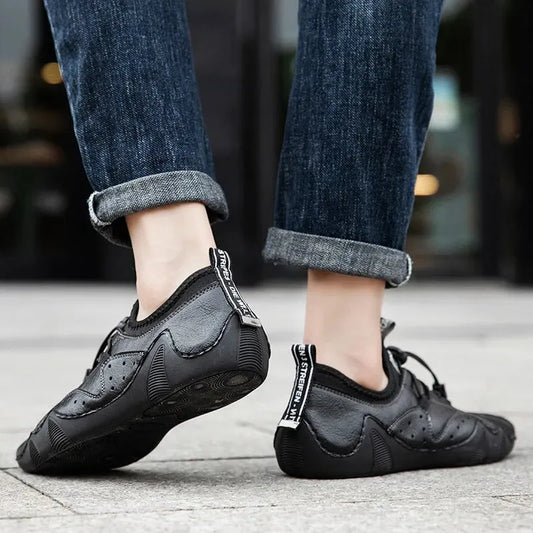 Breathable Leather Shoes Versatile Fashion Men's Casual Leather Shoes