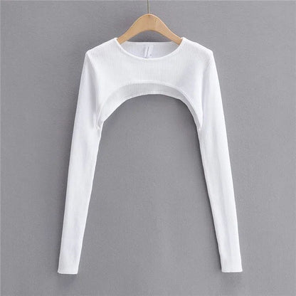 T-shirt Oversleeve Round Neck Pure Color All-matching T-shirt Oversleeve