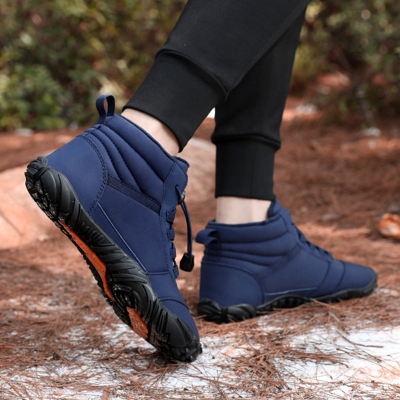 Casual Cotton Shoes Fleece-lined Waterproof Snow Warm Breathable Couple High-top Casual Cotton Shoes