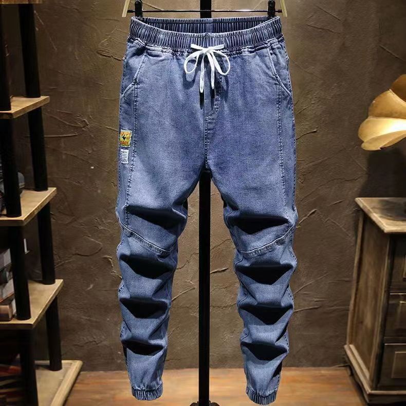 Men's Loose Tie Elastic Waist Pants