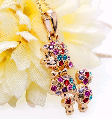 Jewelry necklace female fashion princess dog diamond adjustable necklace