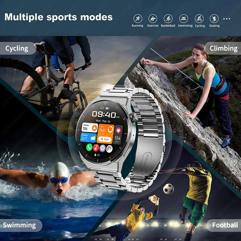 Multi-function Sport Smart Watch Fashion HD Large Round Screen Heart Rate GT3 Pro Multi-function Sport Smart Watch