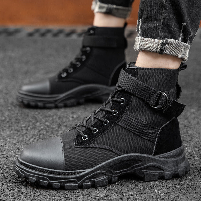 casual high top Boots Martin boots men's autumn retro casual high top