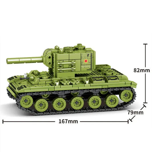 Children's Puzzle Toy Boy Building Block Military Heavy Tank Small Particle Assembly Children's Puzzle Toy Boy