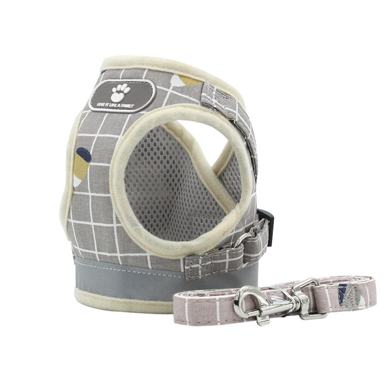 Dog Harness  Breathable Mesh Small Dog Harness and Leash