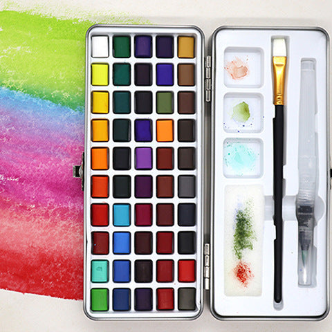 watercolor paint set 50-color solid watercolor paint set