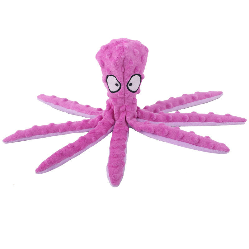 New Hot Sale Eco-friendly New Design Pet Plush Octopus Cat Dog Toy