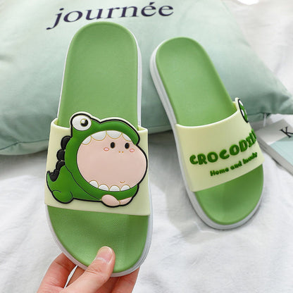 Dinosaur Slippers Cute Cartoon Fashionable Household Dinosaur Slippers