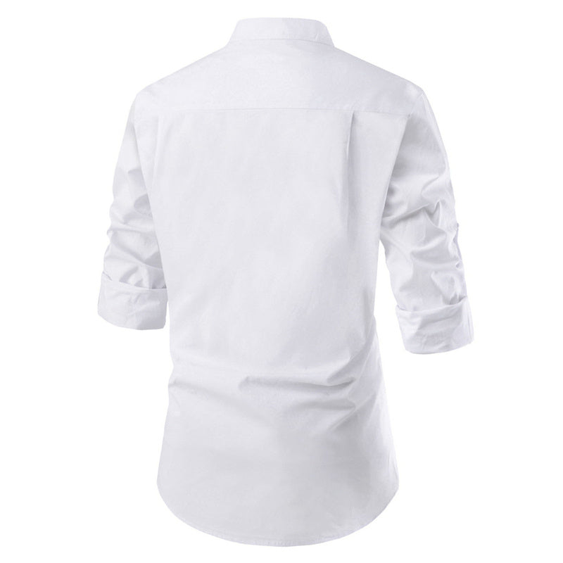 Men's Shirt Slim Long Sleeve Dress Shirt