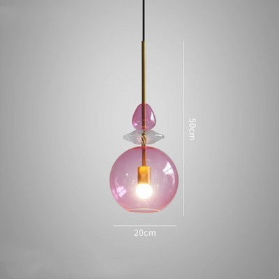 Chandeliers Bar Counter Macarons Candy Glass