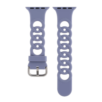 Solid Color Circle Hollow Silicone Strap