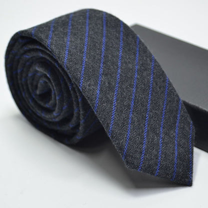Man tie Wedding dress tie imitation wool plaid striped tie