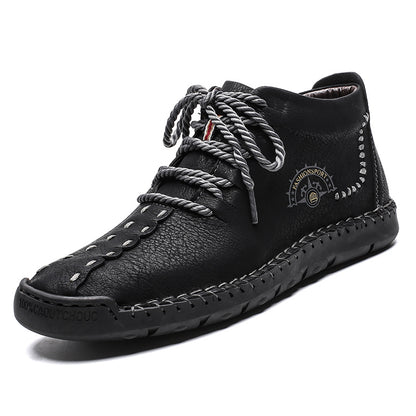 British lazy Boots soft winter men's sports style cotton shoes